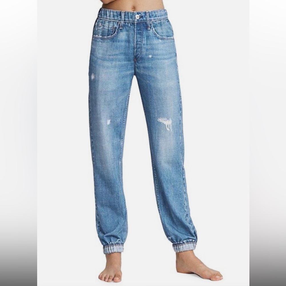 rag & bone Miramar Blue Jogger Sweatpants Jeans - Picture 5 of 10